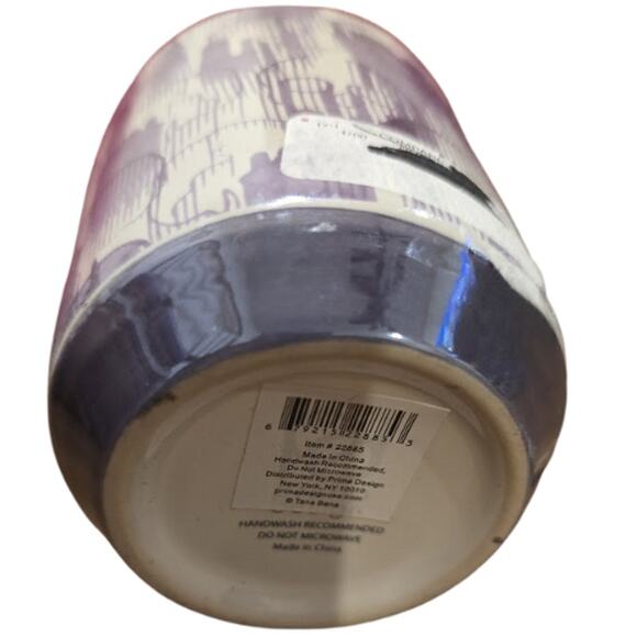 Skull Themed Ceramic Coffee Mug w/Skull Charm NEW - Picture 3 of 4